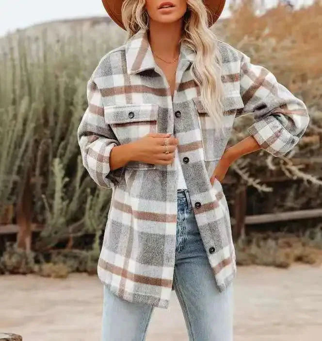 ZEPHYR | TRENDY ELEGANT PLAID SHIRT